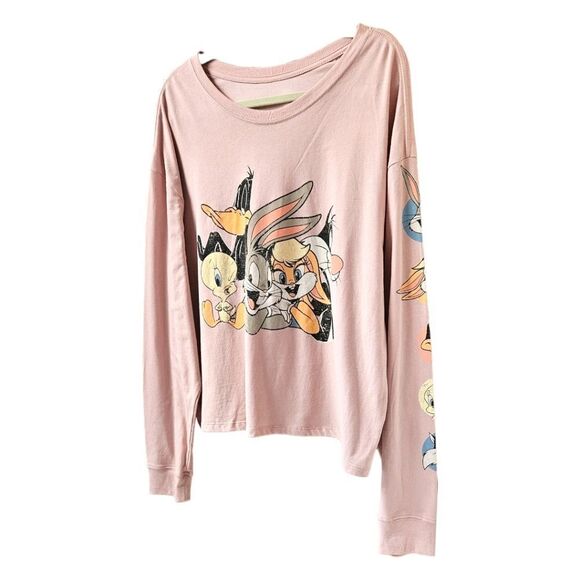 LOONEY TUNES Plus Size Cartoon Character LongSleeve Top - Picture 5 of 10